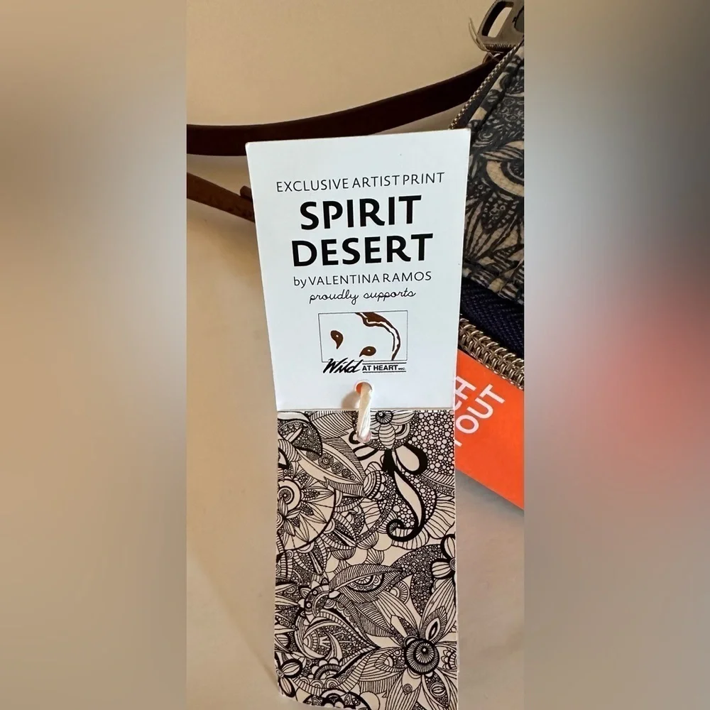 NWT Sakroots Spirit Desert Smartphone Wristlet Blue Paisley Crossbody Strap Inc
